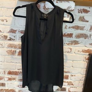 J Crew 365 Womens Sheer Black Sleeveless Top